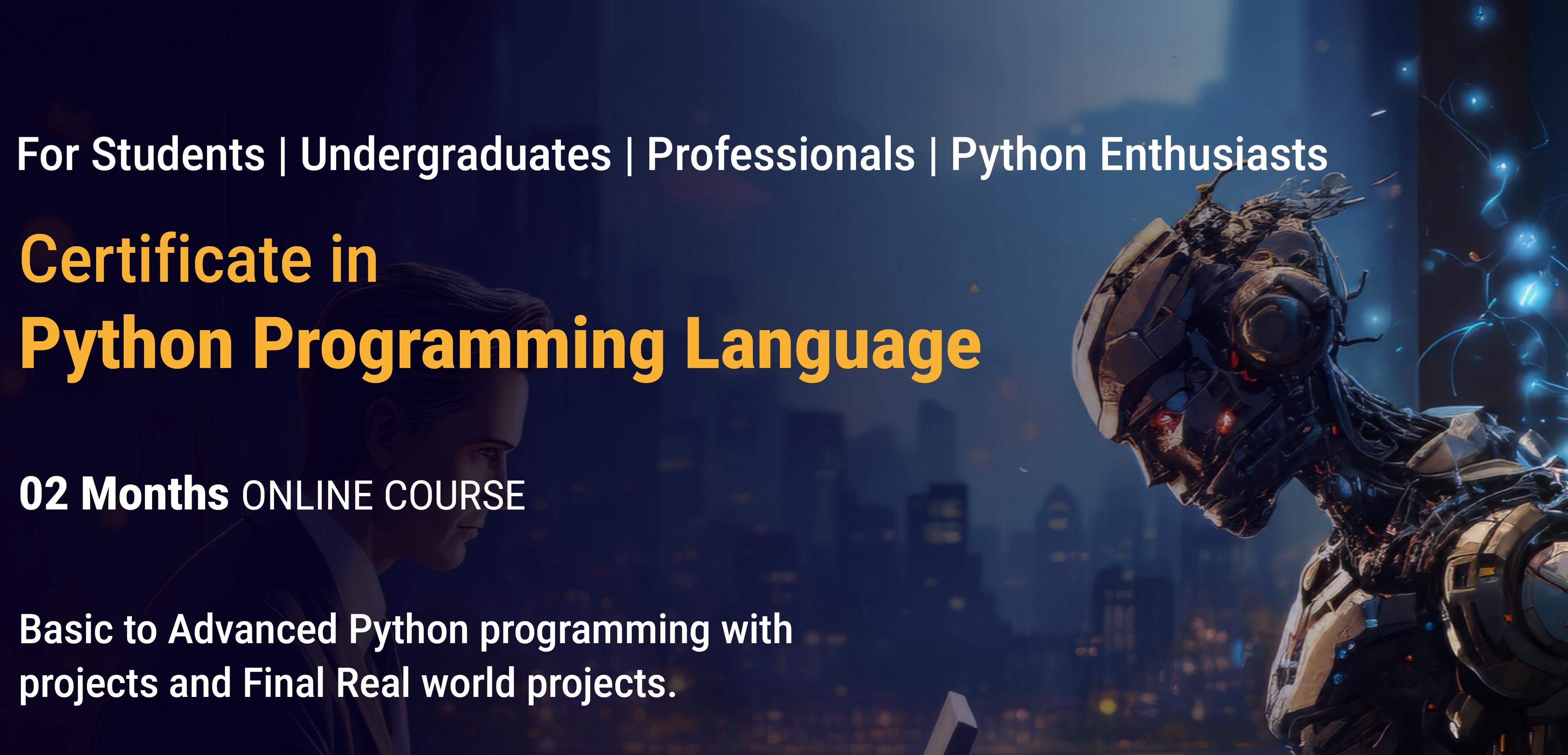 Certificate in Python Programming